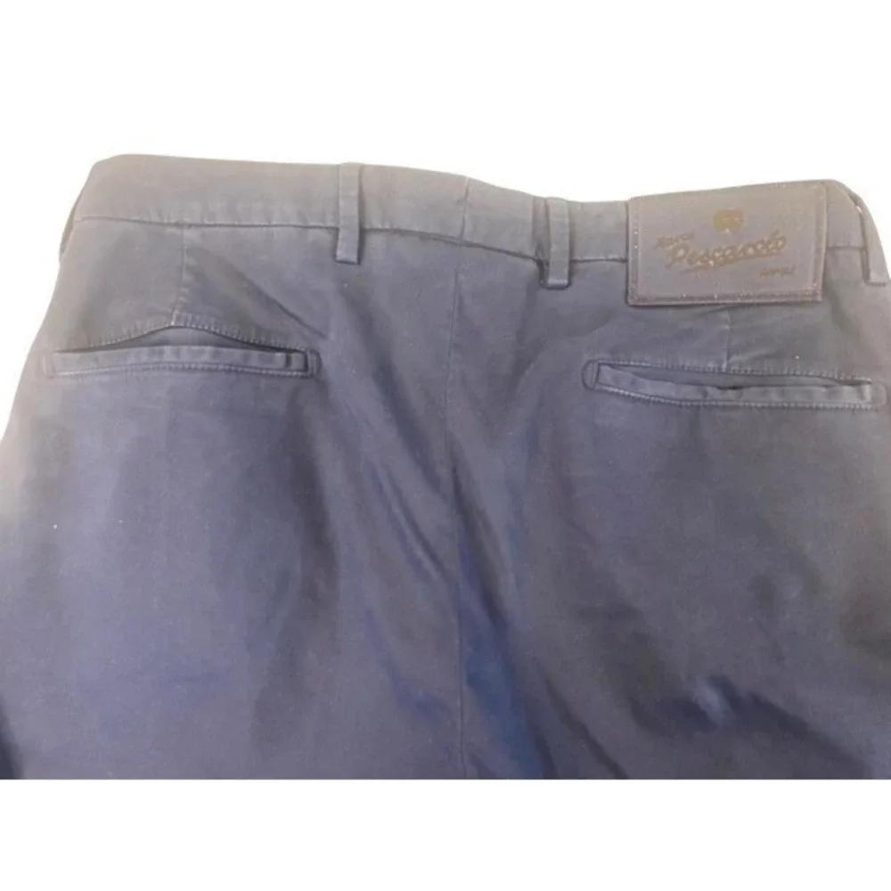 Marco Pescara Napoli Flat Front Chino Trouser Blue Men Size EU 48/US 32X30